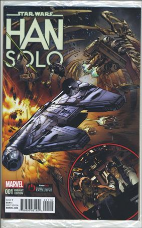 Han Solo issue 1-J Polybagged Pepe Larraz GameStop PowerUp Reward Cvr
