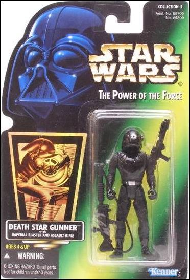 Star Wars: The Power of the Force 2 3 3/4" Basic Action Figures figure 19-D Death Star Gunner (Green) (Collection 3) (Holo)