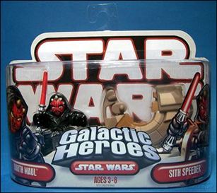 Star Wars: Galactic Heroes figure 40 Darth Maul and Sith Speeder