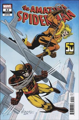 Amazing Spider-Man (2022) issue 42-D Alex Saviuk Wolverine 50th Anniversary Cover