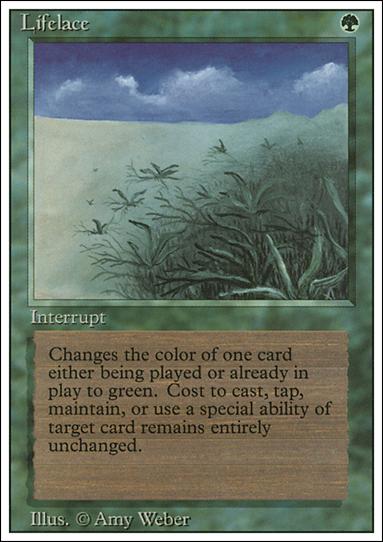 Magic the Gathering: Revised (Base Set) card 208 Lifelace