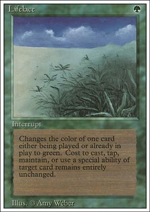 Magic the Gathering: Revised (Base Set) card 208 Lifelace