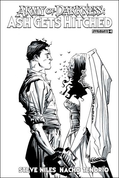 Army of Darkness: Ash Gets Hitched issue 4-D Jae Lee 1:10 Black & White cover