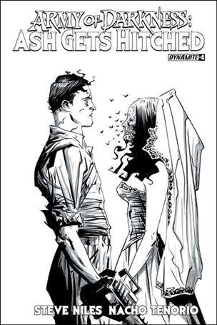 Army of Darkness: Ash Gets Hitched issue 4-D Jae Lee 1:10 Black & White cover