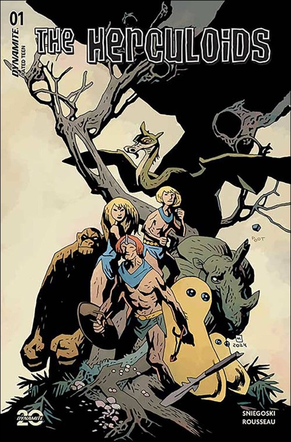 Herculoids (2025) issue 1-ZF Mike Mignola Foil 1:10 Cardstock Cover