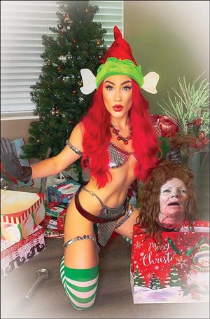 Red Sonja Holiday Special issue 2021-E 1:10 Virgin Cosplay Photo Cover