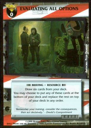 Dredd: The Card Game card 68 Evaluating All Options