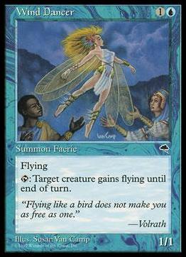 Magic the Gathering: Tempest (Base Set) card 104 Wind Dancer