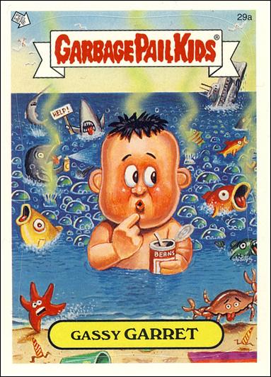 Garbage Pail Kids All-New Series 2 (Base Set)   card 29a Gassy Garret