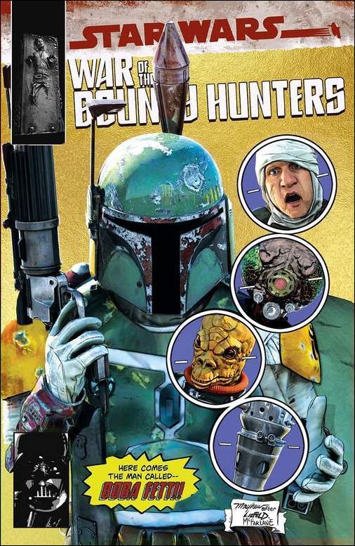 Star Wars: War of the Bounty Hunters Alpha issue Alpha-TG Mike Mayhew Gold Homage Cover