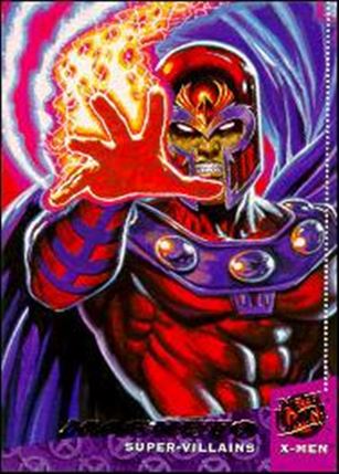 1994 Fleer Ultra X-Men (Promo) card nn12 Magneto - Sega Game Gear