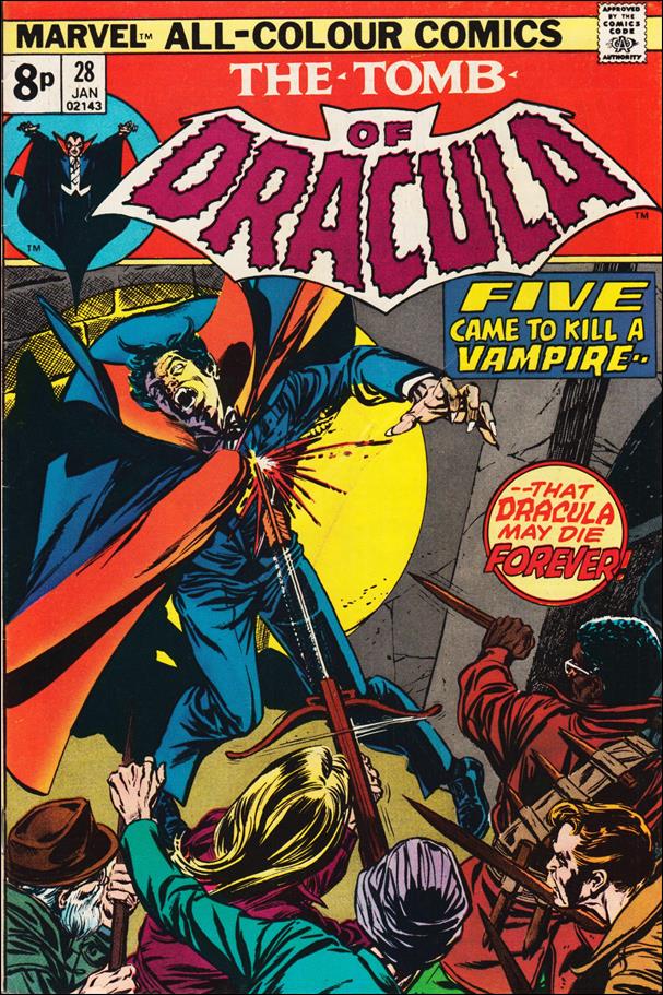 Tomb of Dracula (1972) issue 28-B UK Price Cover