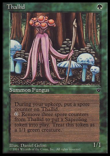 Magic the Gathering: Fallen Empires (Base Set) card 74-B Thallid
