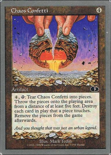 Magic the Gathering: Unglued (Base Set) card 72 Chaos Confetti