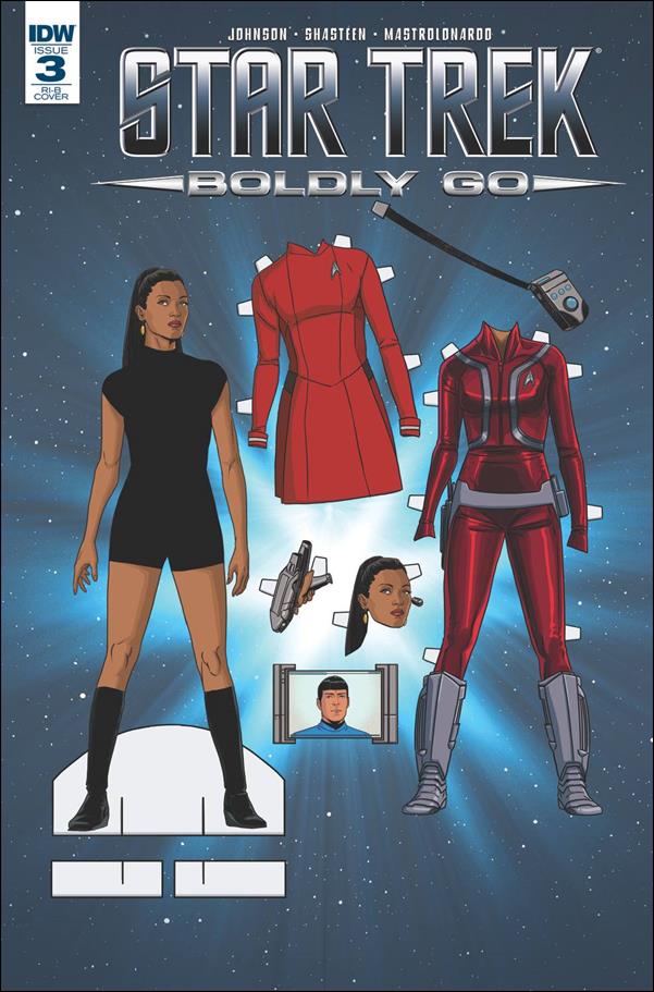 Star Trek: Boldly Go issue 3-D Marc Laming 1:25 "Paper Doll" Cover