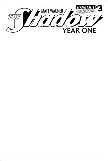 Shadow Year One issue 3-F Blank Authentix Cover