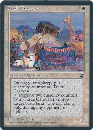 Magic the Gathering: Homelands (Base Set) card 19 Trade Caravan