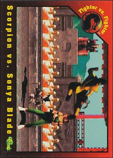 Mortal Kombat (Base Set) card 18 Scorpion vs. Sonya Blade