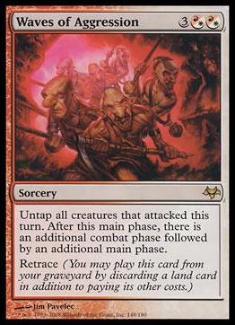 Magic the Gathering: Eventide (Base Set) card 148 Waves of Aggression