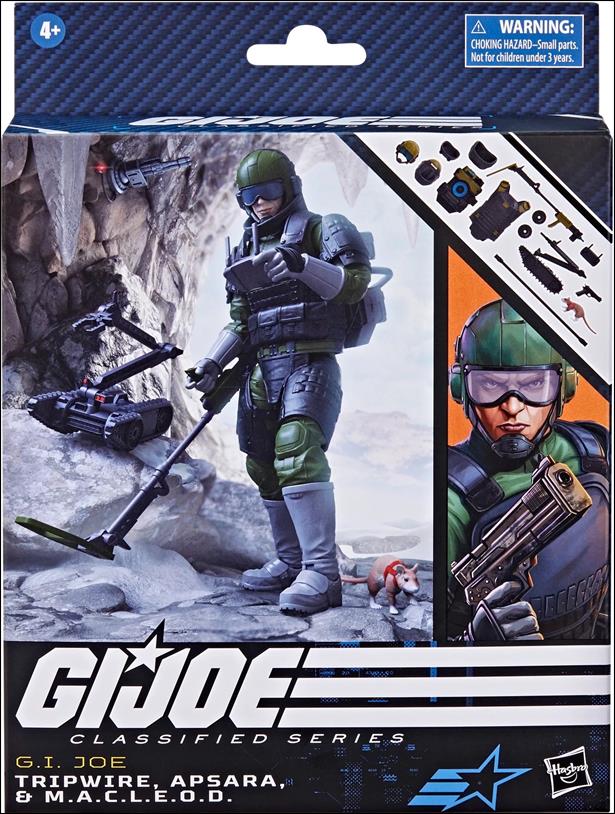 G.I. Joe: Classified Series (6" Action Figures) figure 78 Tripwire, Apsara & M.A.C.L.E.O.D.