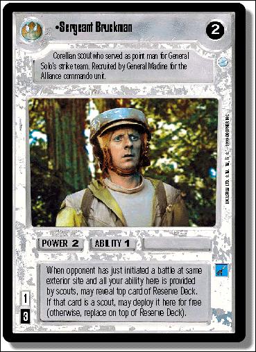 Star Wars: Endor Limited (Base Set) card 122 Sergeant Bruckman