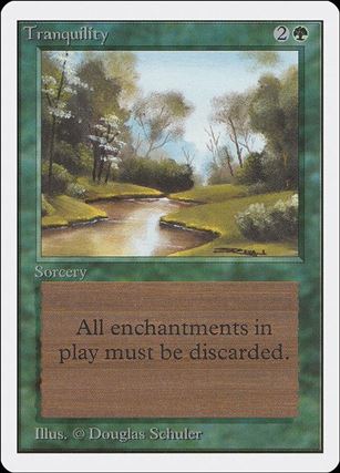 Magic the Gathering: Unlimited (Base Set) card 221 Tranquility