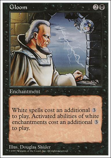Magic the Gathering: 5th Edition (Base Set) card 165 Gloom