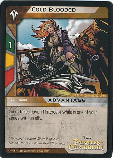Pirates of the Caribbean - Dead Man's Chest (Base Set) card PDC081 Cold Blooded