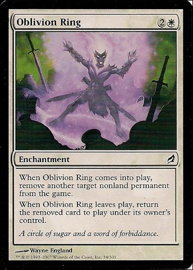 Magic the Gathering: Lorwyn (Base Set) card 34 Oblivion Ring