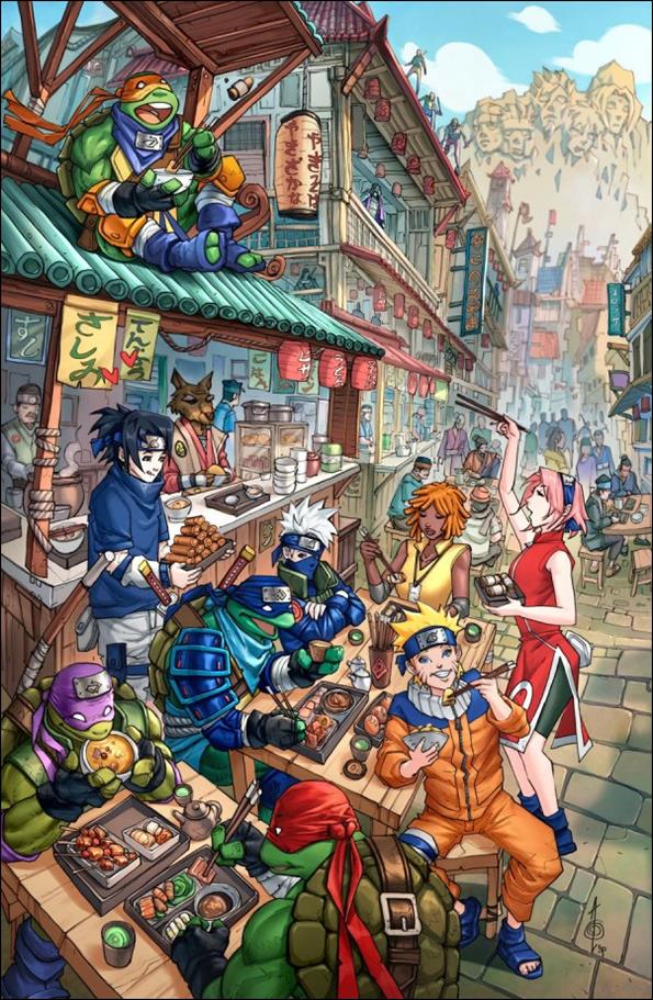 Teenage Mutant Ninja Turtles x Naruto issue 1-O Retailer Exclusive Alan Quah Virgin Cover