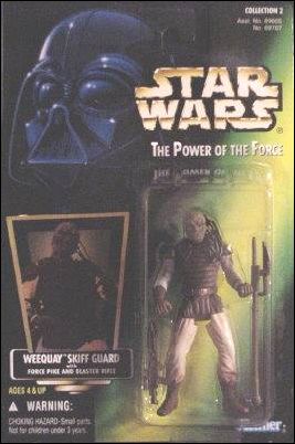 Star Wars: The Power of the Force 2 3 3/4" Basic Action Figures figure 44-B Weequay Skiff Guard (Collection 2) (Holofoil)