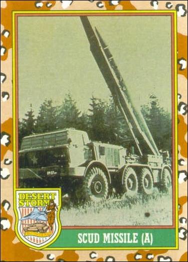 Desert Storm: Series 1 (Base Set) card 50 Scud Missle (A)