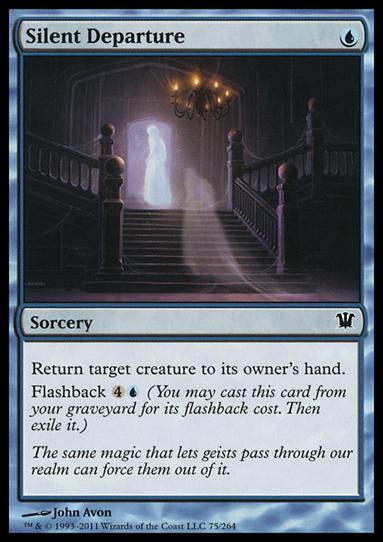 Magic the Gathering: Innistrad (Base Set) card 75 Silent Departure