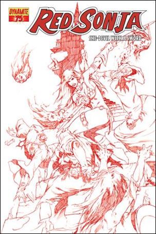 Red Sonja (2005) issue 75-D Mel Rubi Blood Red Cover 1/25