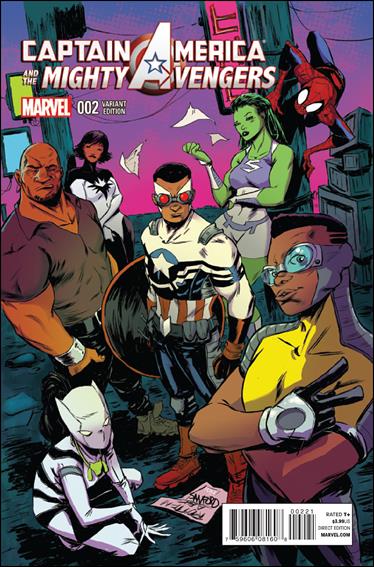 Captain America & the Mighty Avengers issue 2-B Sanford Greene 1:25 Cover