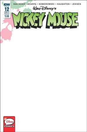 Mickey Mouse (2015) issue 12-C Blank/Sketch Cover