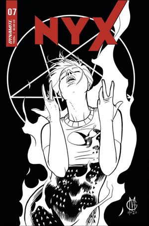 Nyx (2021) issue 7-L Giuseppe Matteoni 1:20 Black & White Cover