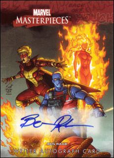 2008 Marvel Masterpieces: Series 3 (Writer Autograph Subset) card BR Ben Raab