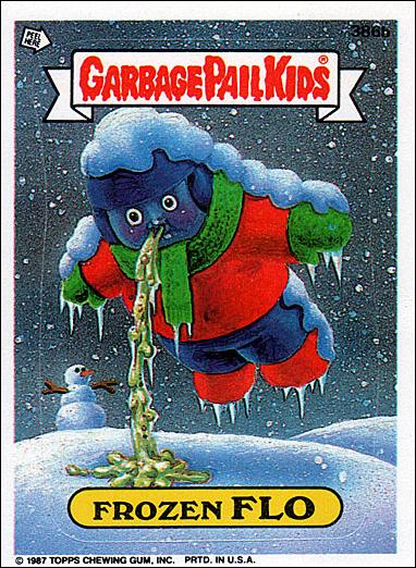 Garbage Pail Kids: Series 10 (Base Set) card 386b Frozen Flo