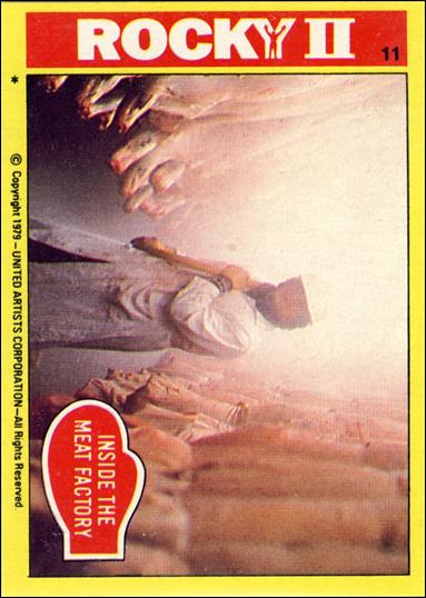 Rocky II (Base Set) card 11 Inside the Meat Factory