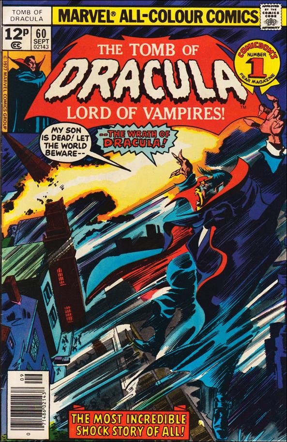 Tomb of Dracula (1972) issue 60-C UK Price Cover