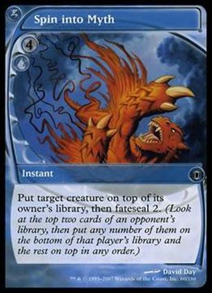 Magic the Gathering: Future Sight (Base Set) card 60 Spin into Myth