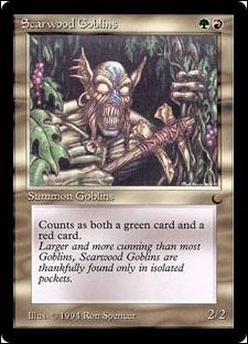 Magic the Gathering: The Dark (Base Set) card 95 Scarwood Goblins