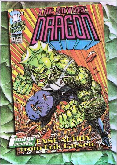 Topps Finest Image Universe Founders Series (Debut Issue Covers Subset) card d1 The Savage Dragon #1