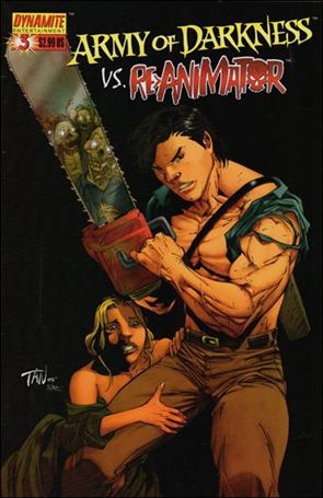 Army of Darkness vs Re-Animator issue 3-B Billy Tan Cover