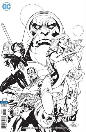 Justice League Odyssey issue 1-C Terry Dodson Black & White Cover