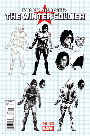 Bucky Barnes: Winter Soldier issue 1-B Marco Rudy 1:25 Design Cover