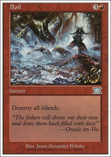 Magic the Gathering: 6th Edition (Base Set) card 169 Boil