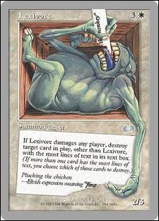 Magic the Gathering: Unglued (Base Set) card 7 Lexivore
