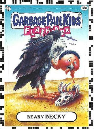 Garbage Pail Kids: Flashback Series 2 (White Border Base Set) card 18a Beaky Becky